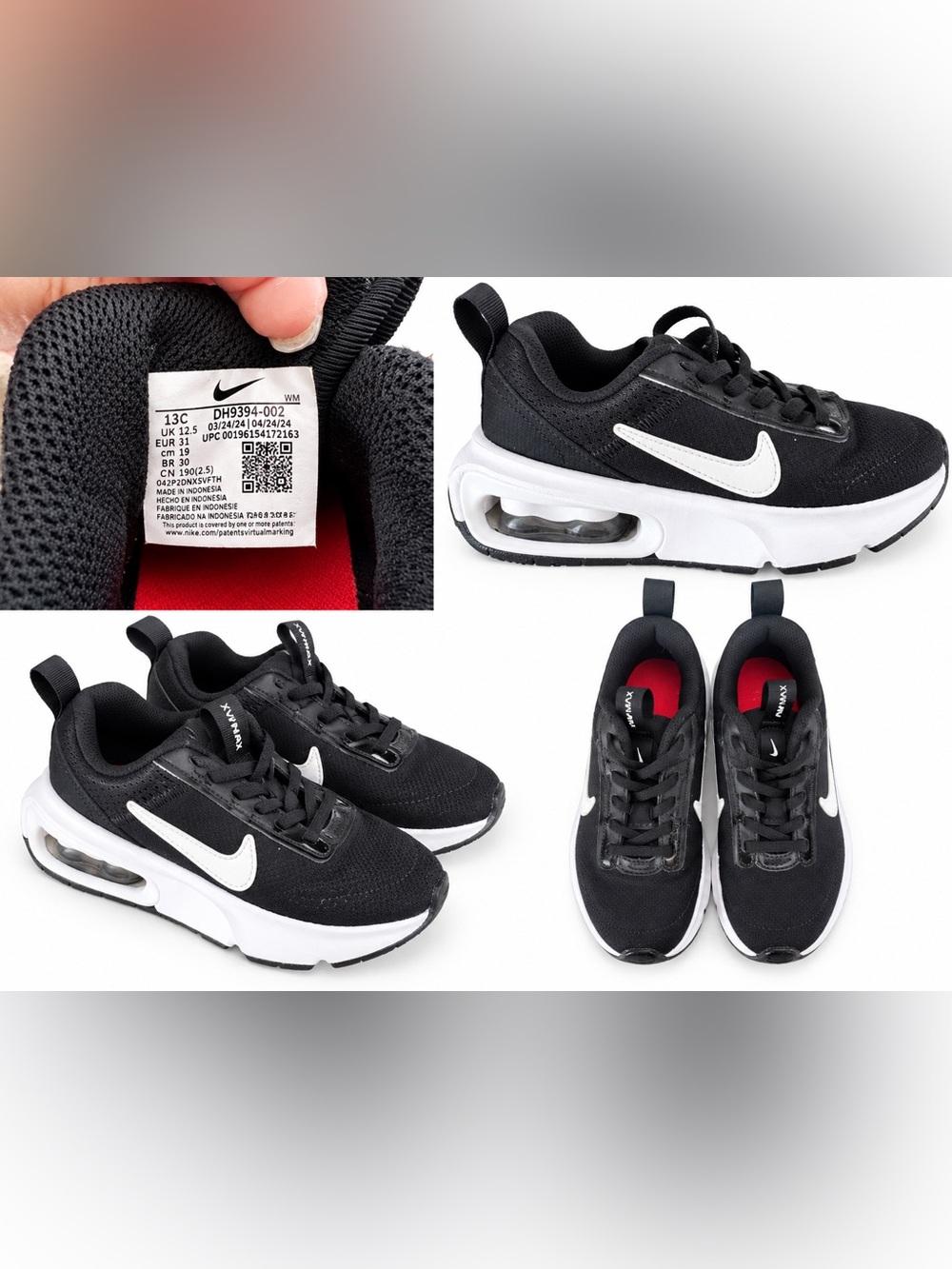 Nike Air Max SC Black & White US 13C Like New